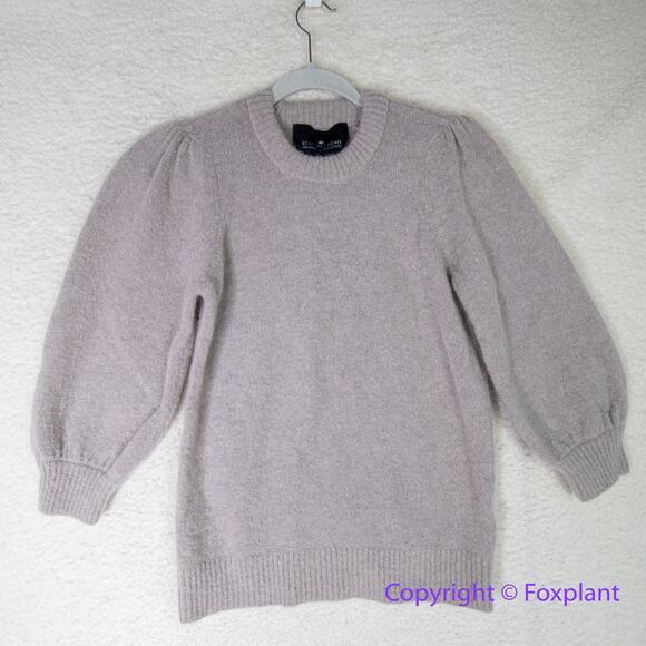 New! DESIGNER REMIX CHARLOTTE ESKILDSEN tyler Short Sleeve Wool Blend Sweater - Picture 2 of 10
